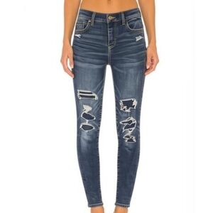 American Eagle Outfitters Next Level Stretch Distressed Hi-Rise Jegging Jeans 4